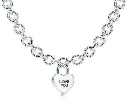 Tiffany "I love You" Heart Lock Necklace 