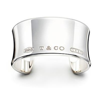 Tiffany 1837™ Cuff Bracelet, Wide. Sterling silver.