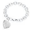 Tiffany Notes Heart Charm Bracelet